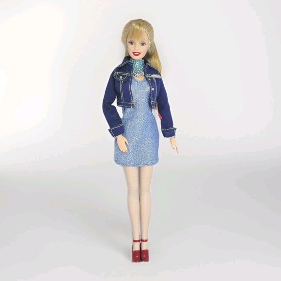 Barbie Doll 1998 Generation Girl Doll Mattel jean jacket red shoe shimmer tights - Picture 10 of 13